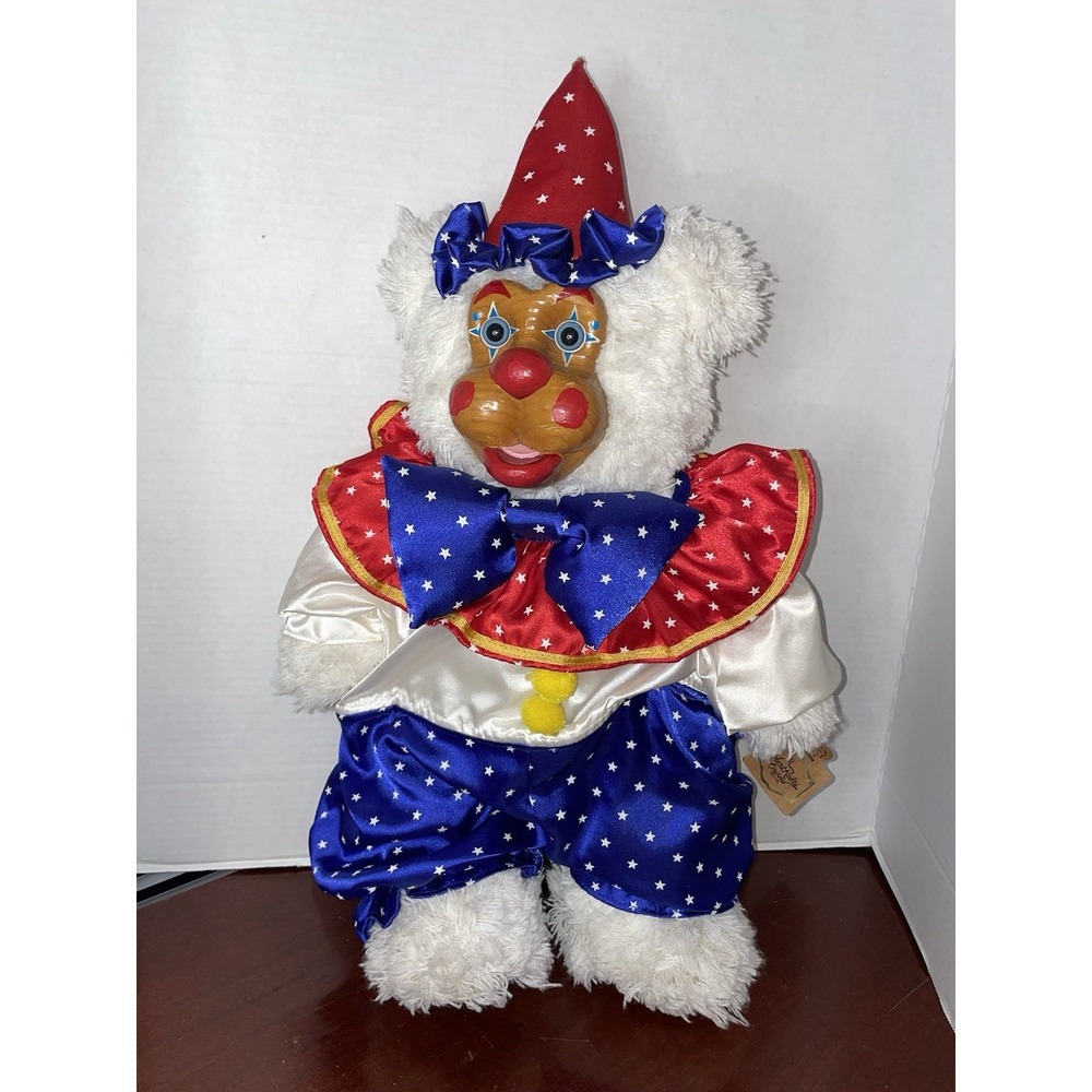 1993 Robert Raikes Bear Circus Collection BAILEY collectible bear Wooden Face